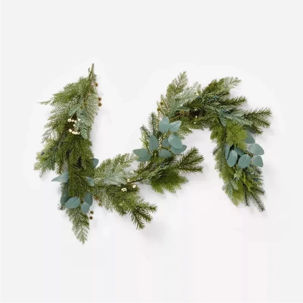 Mixed Green Holiday Artificial Garland - Threshold™ designed with Studio McGee